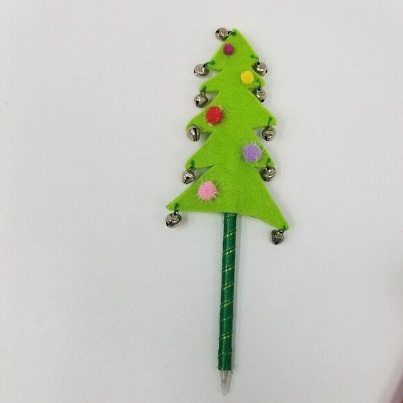 Christmas Grab Gift Set Bow Earrings Tree Pen Knit Socks Stretch Ring Lot 5 New - Picture 4 of 8